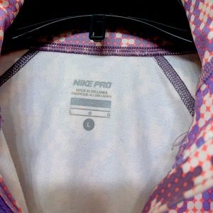 Nike Pro Womens 3/4 Zip up Athletic top